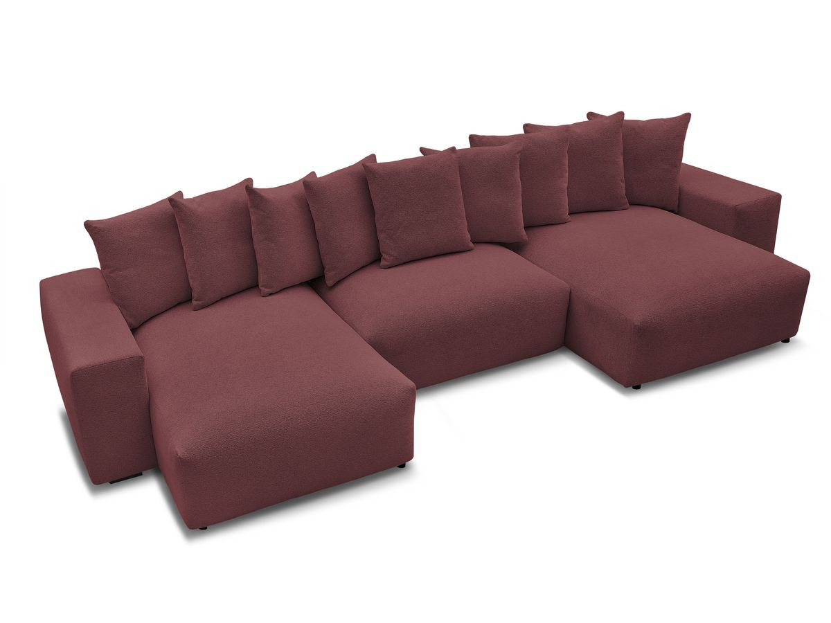 Canapé panoramique fixe VOLTAIRE tissu chiné