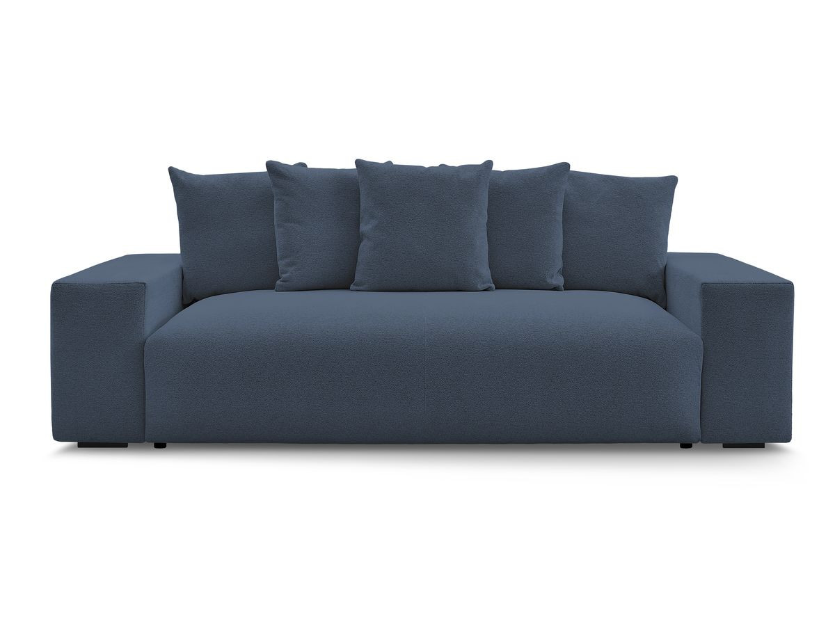 Canapé droit convertible coffre VOLTAIRE chiné bleu foncé — vue 6