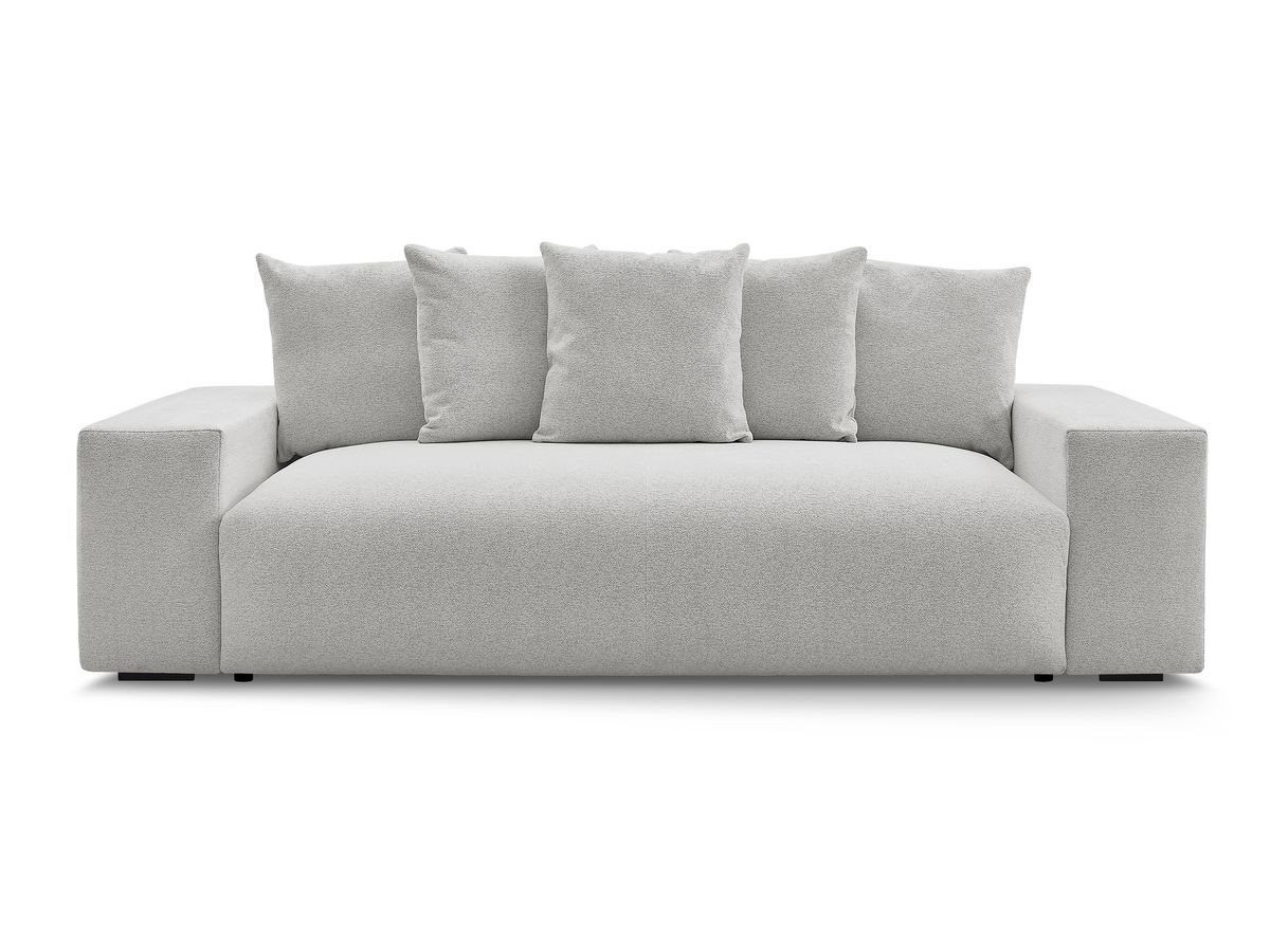 Canapé droit convertible coffre VOLTAIRE chiné gris clair — vue 4