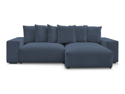 Canapé d'angle convertible réversible coffre VOLTAIRE tissu chiné