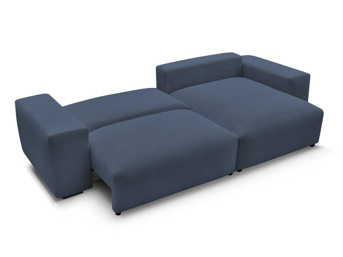 Canapé d'angle convertible réversible convertible coffre VOLTAIRE tissu chiné