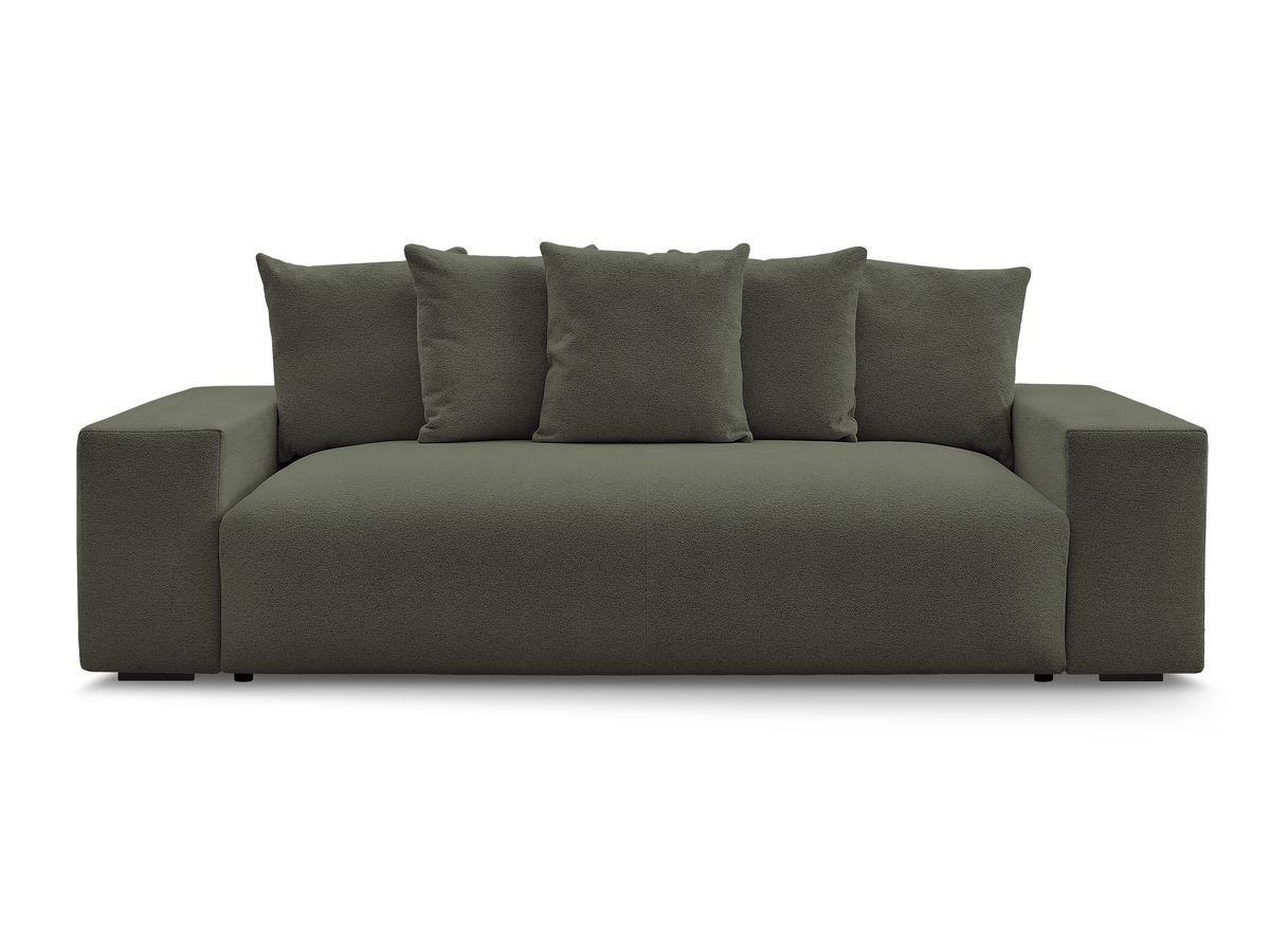 Canapé droit convertible coffre VOLTAIRE chiné vert — vue 6