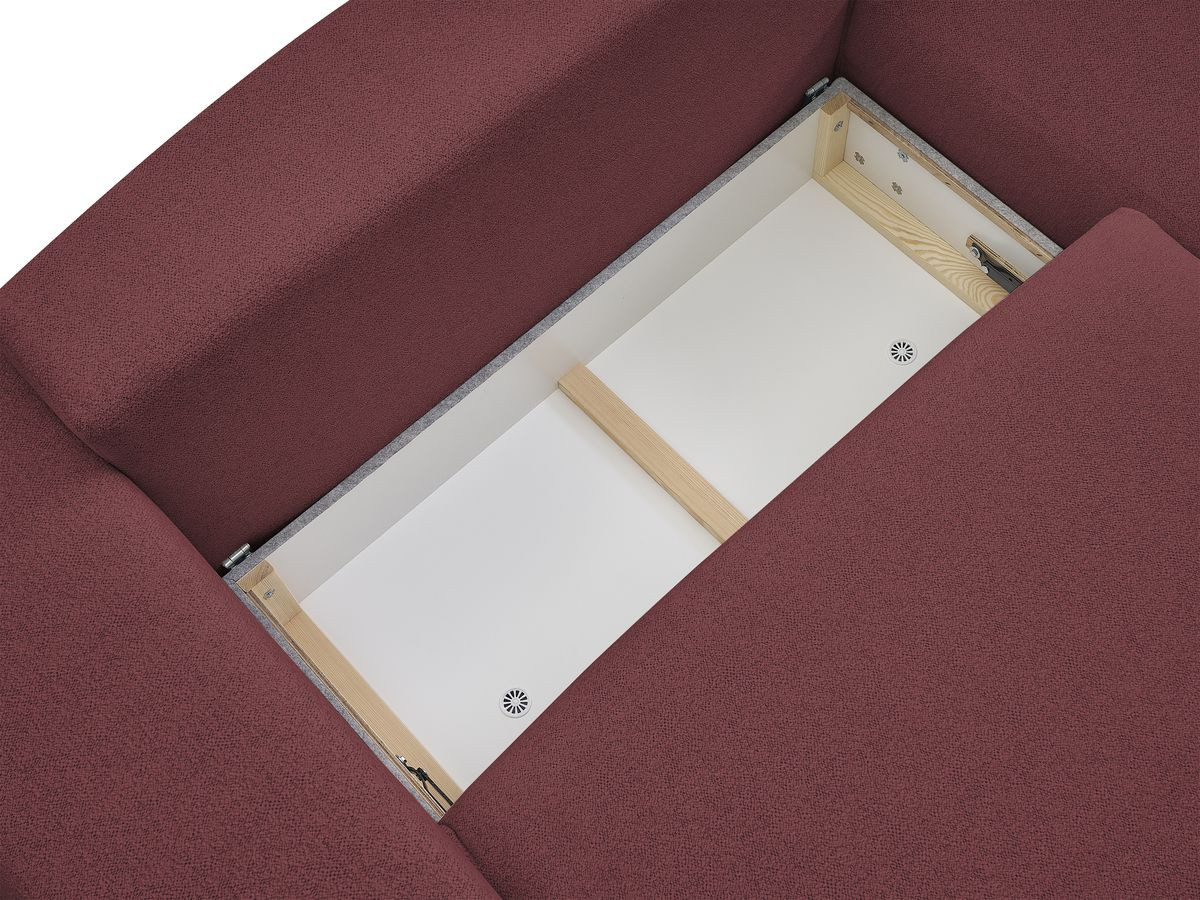 Canapé d'angle convertible réversible convertible coffre VOLTAIRE tissu chiné