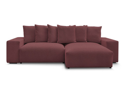 Canapé d'angle convertible réversible coffre VOLTAIRE tissu chiné