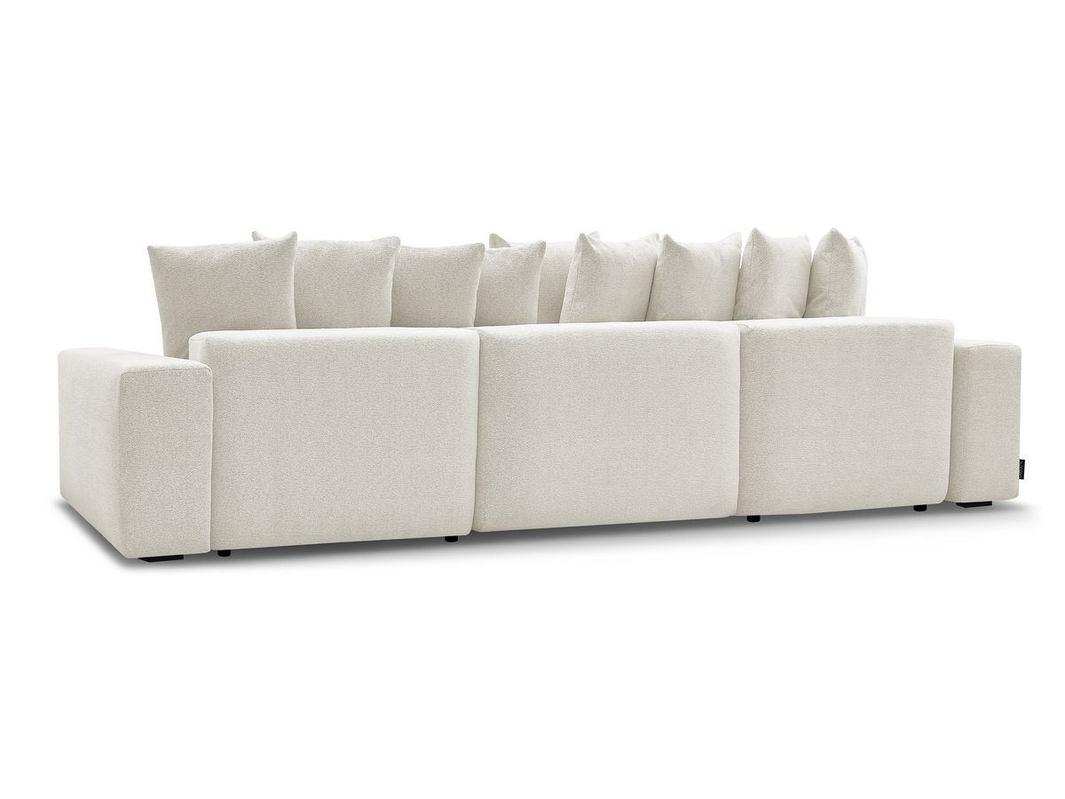Canapé panoramique convertible coffre VOLTAIRE tissu chiné