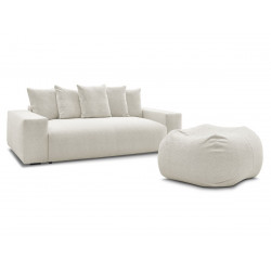 Droit convertible coffre + pouf