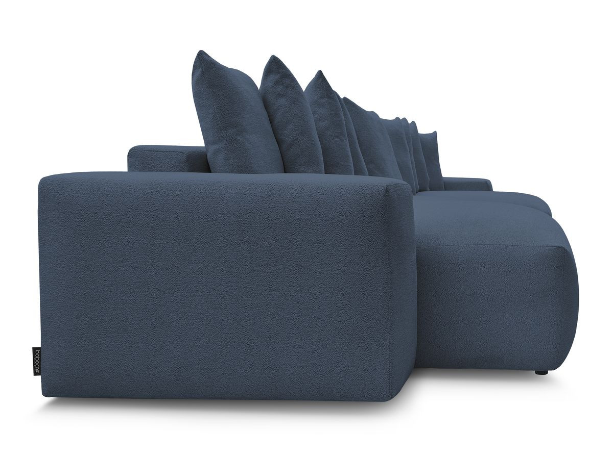 Canapé panoramique convertible coffre VOLTAIRE tissu chiné