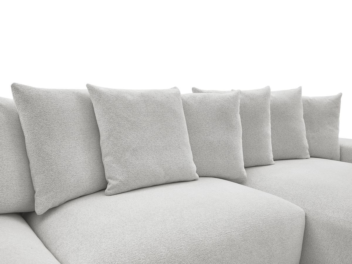 Canapé panoramique convertible coffre VOLTAIRE tissu chiné