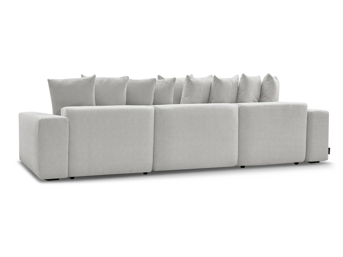 Canapé panoramique convertible coffre VOLTAIRE tissu chiné