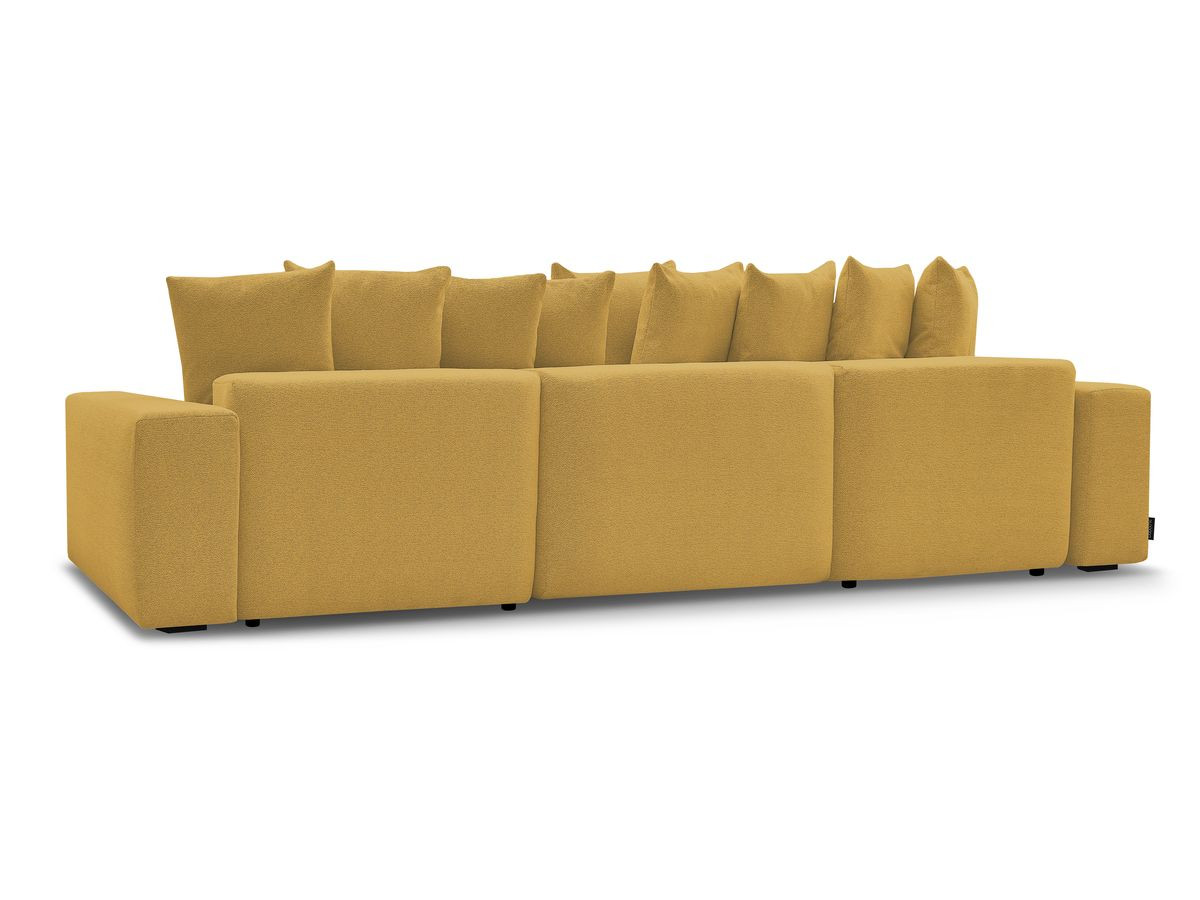Canapé panoramique convertible coffre VOLTAIRE tissu chiné