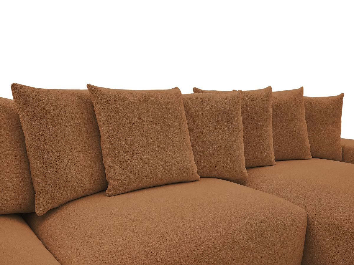 Canapé panoramique convertible coffre VOLTAIRE tissu chiné