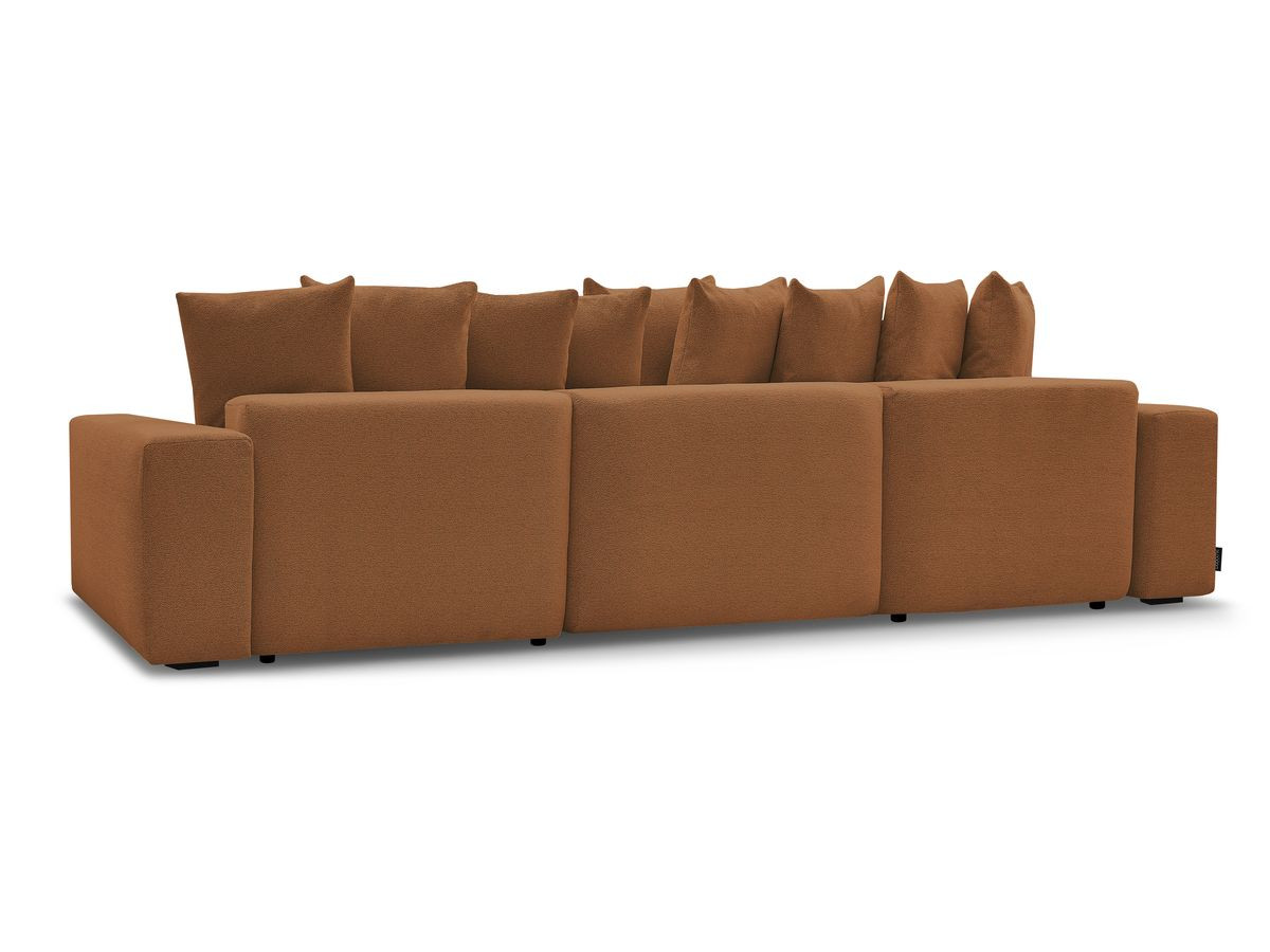 Canapé panoramique convertible coffre VOLTAIRE tissu chiné