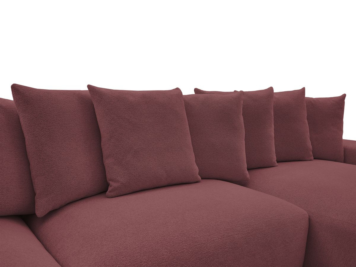 Canapé panoramique convertible coffre VOLTAIRE tissu chiné