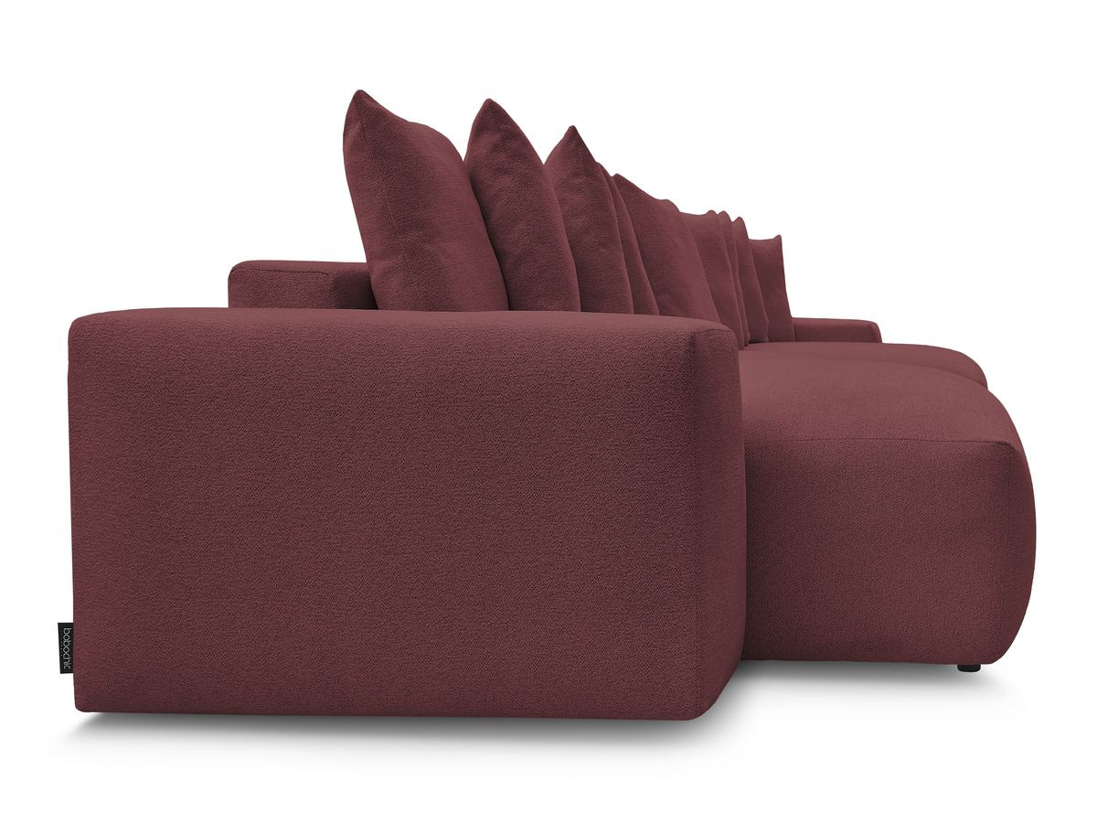 Canapé panoramique convertible coffre VOLTAIRE tissu chiné
