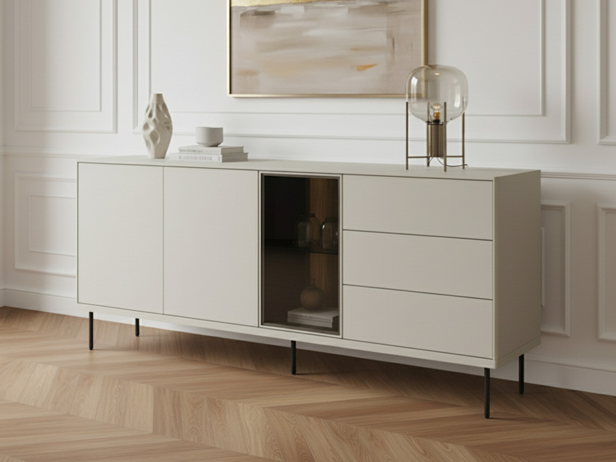 ESPERA 3-deurs, 3-laden dressoir 194 cm met LED's