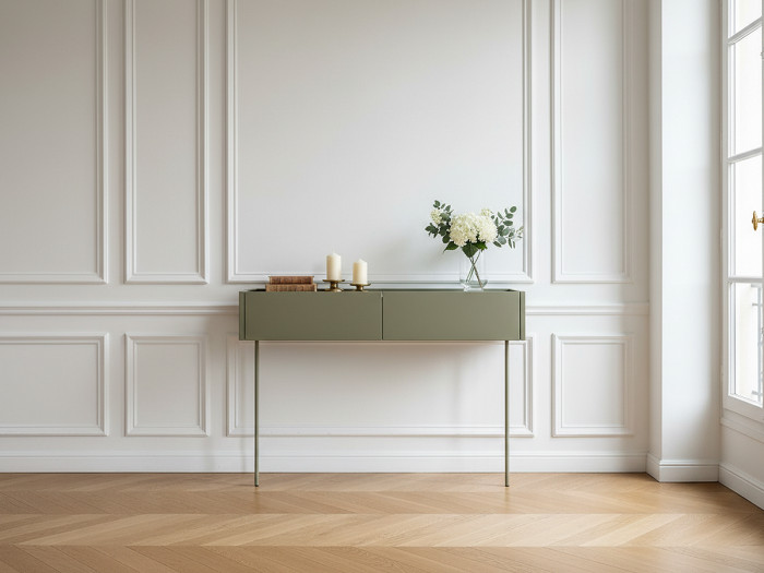 Console suspendue 2 tiroirs 100 cm ATLAS