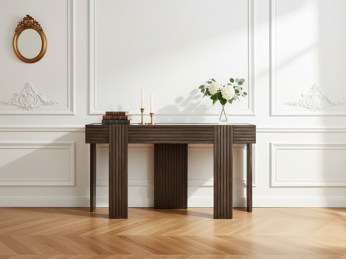 Console 132 cm BLANCA bois massif