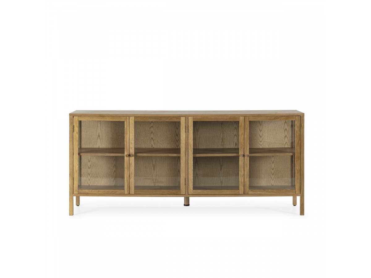 CARMEN 4-deurs dressoir 180 cm massief eiken fineer