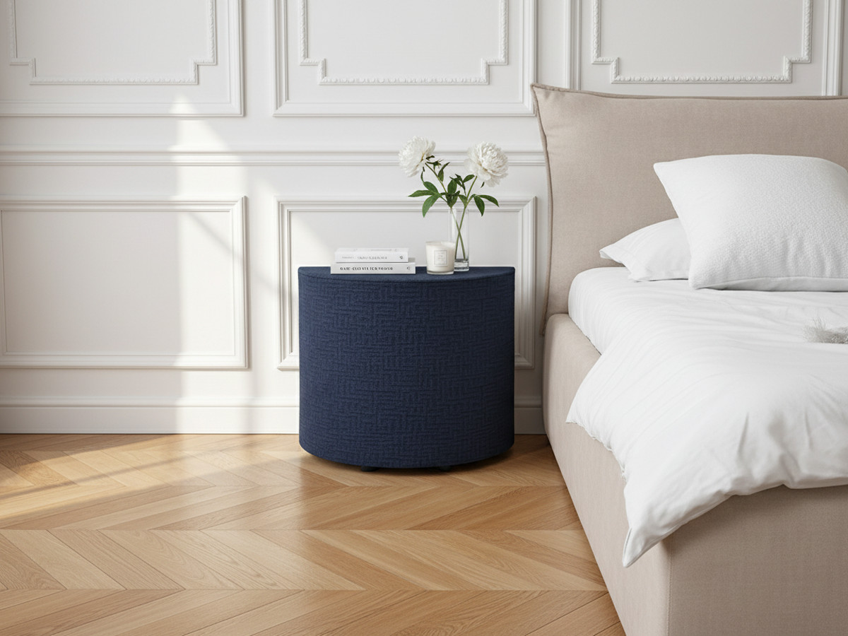 Lot de 2 chevets NOAM texturé bleu — vue 4