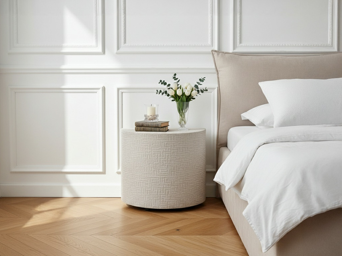 Set van 2 NOAM nachtkastjes in structuurstof