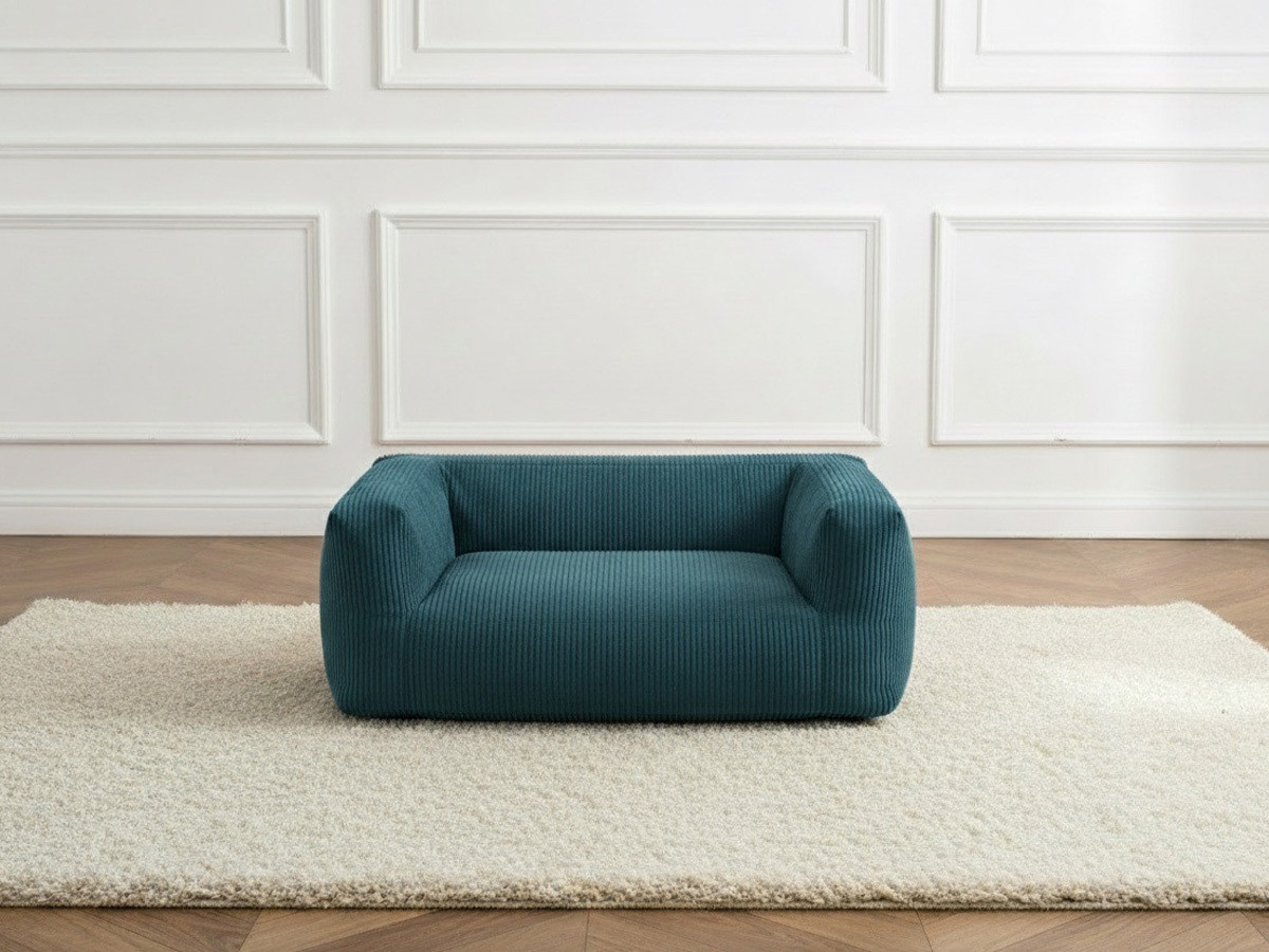 Panier pour chien SALTO velours côtelé bleu clair m (80cm)