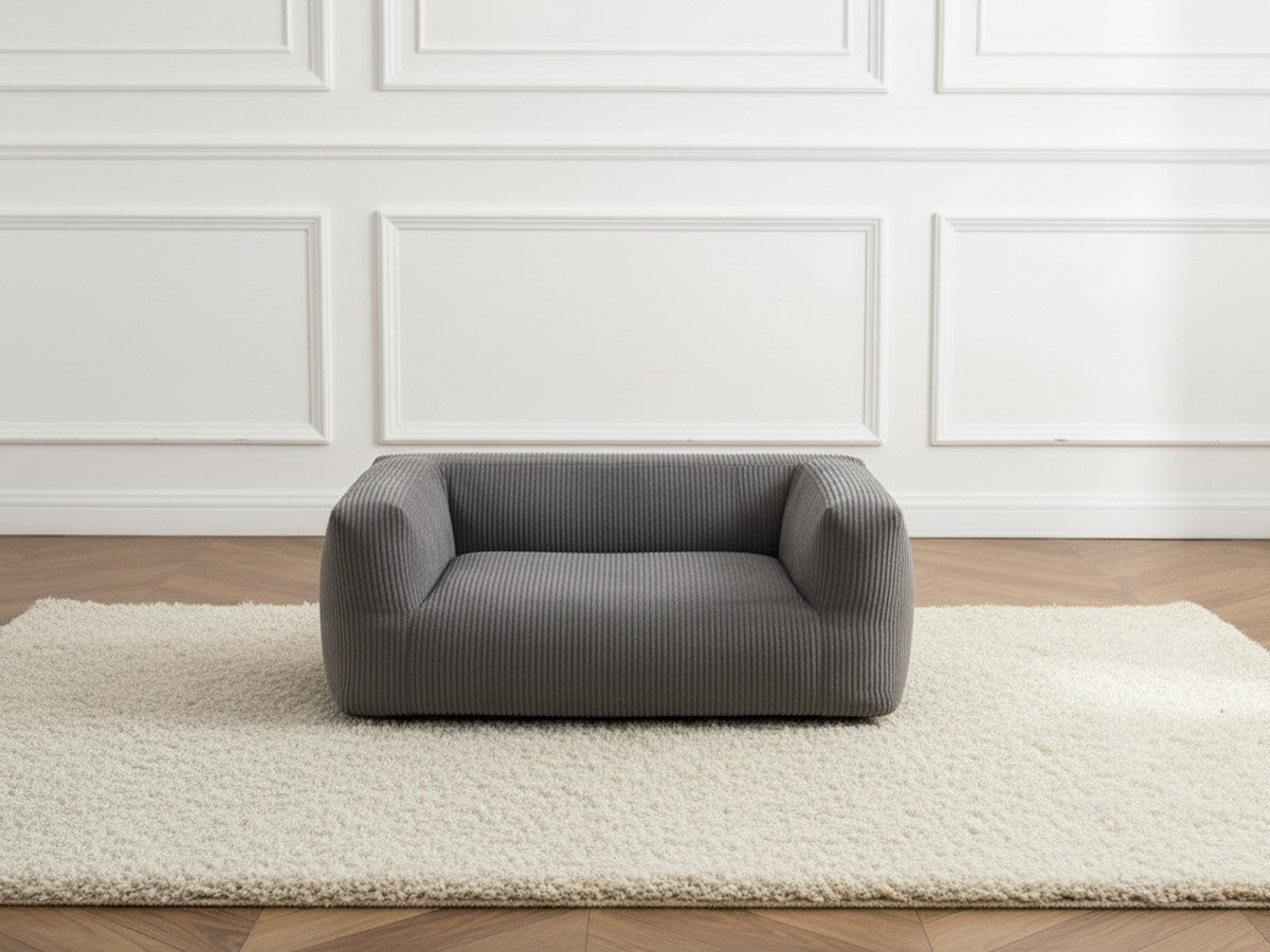 Panier pour chien SALTO velours côtelé gris foncé m (80cm)