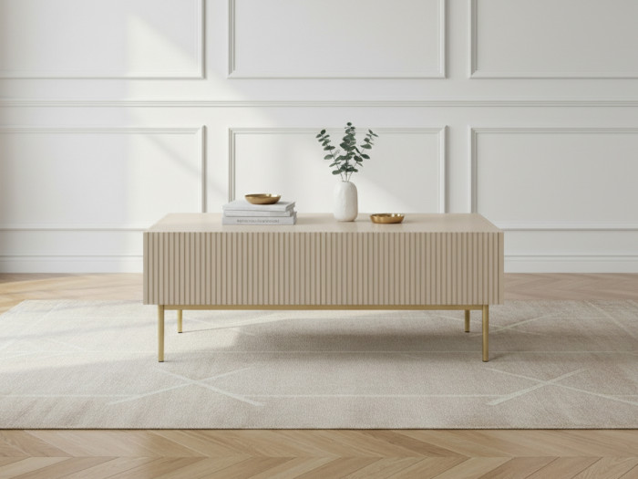 Table basse KASHA Pieds or