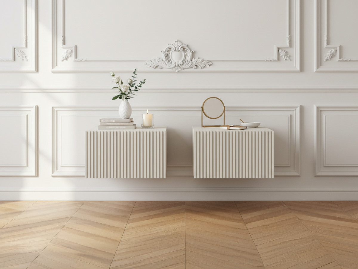 Lot de 2 chevets tiroir KASHA suspendu