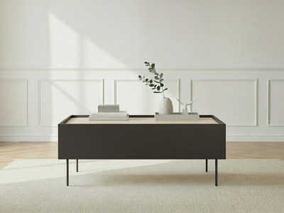 Table basse avec 2 tiroirs 120 cm ATLAS