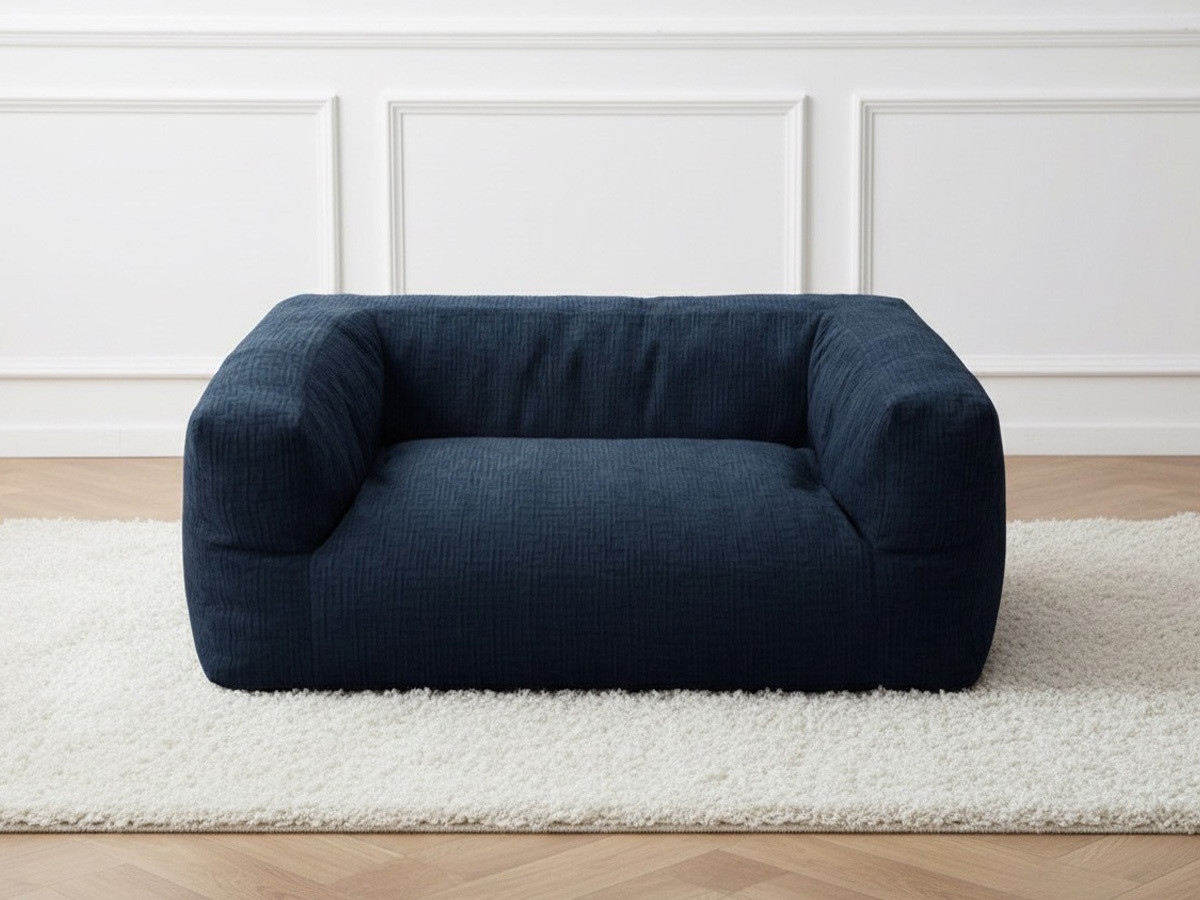 Panier pour chien SALTO texturé bleu foncé m (80cm)