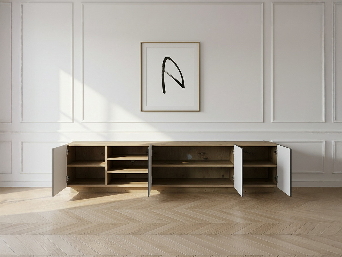 ALICE 200 cm tv-meubel met nissen