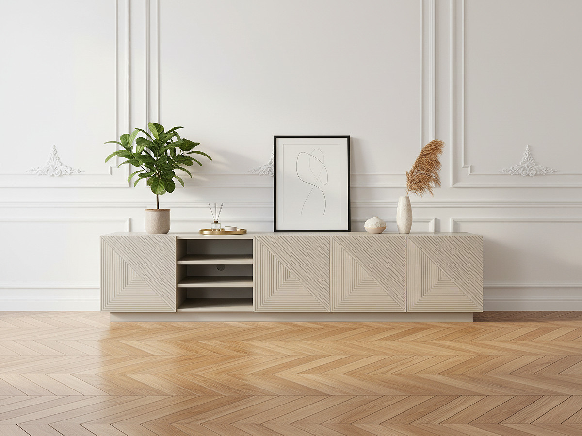 ALICE 200 cm tv-meubel met nissen