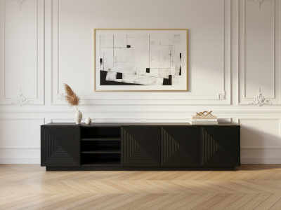 Meuble TV 200 cm ALICE avec niches