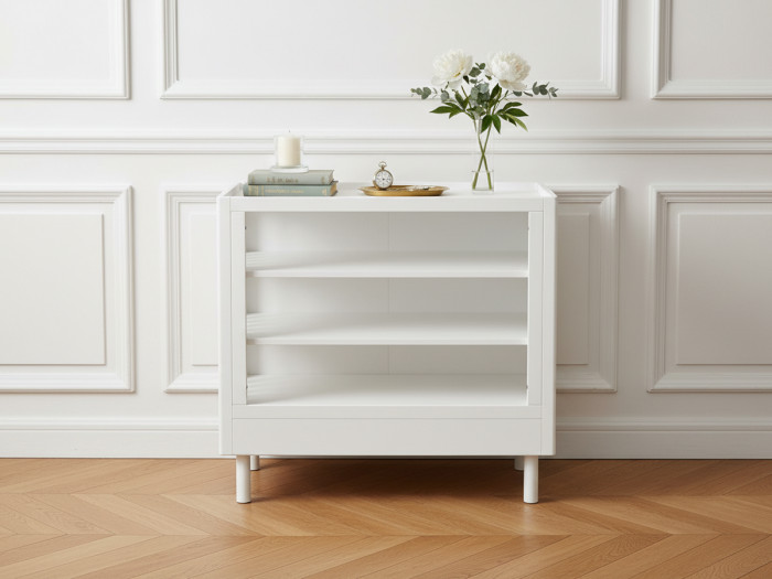 Commode 2 étagères ADELIA bois massif de hêtre