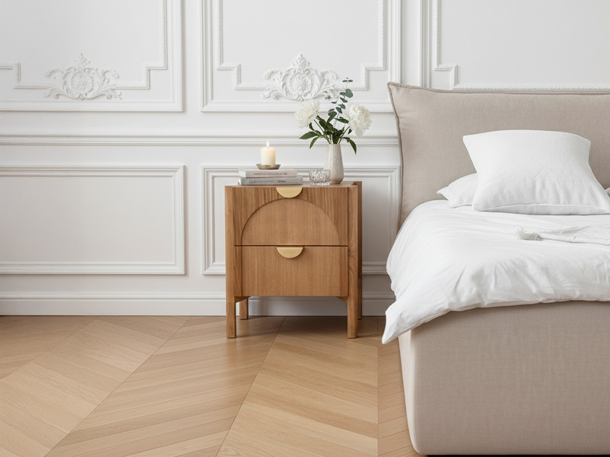 LOLA set met 3-laden ladekast en set van 2 nachtkastjes van essenfineer