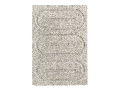 Tapis poils longs LEON motif graphique