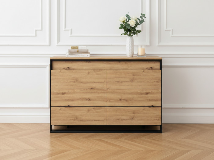 Commode 6 tiroirs KYRIA