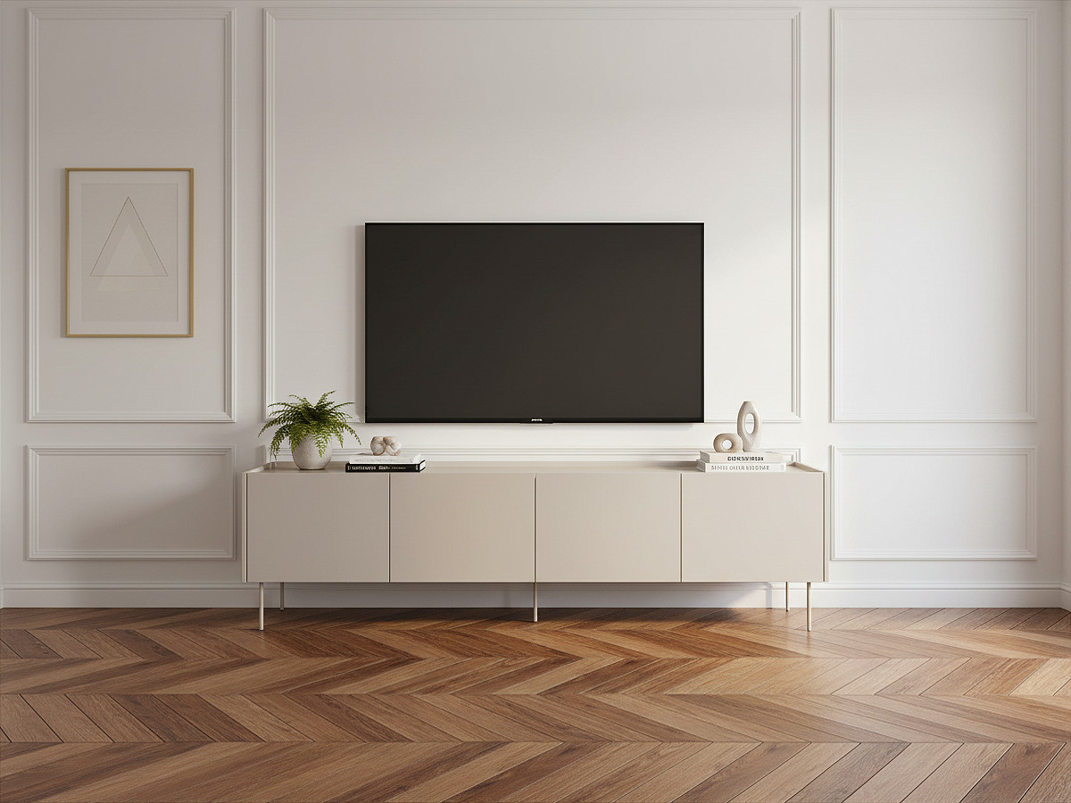 Ensemble ATLAS avec buffet 220 cm + meuble TV 220 cm beige — vue 6