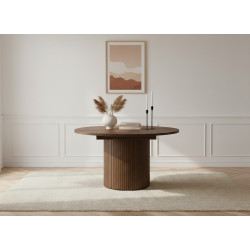 Table à manger extensible SORMIOU chêne - vue 3