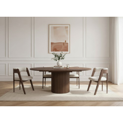 Table à manger extensible SORMIOU chêne - vue 4