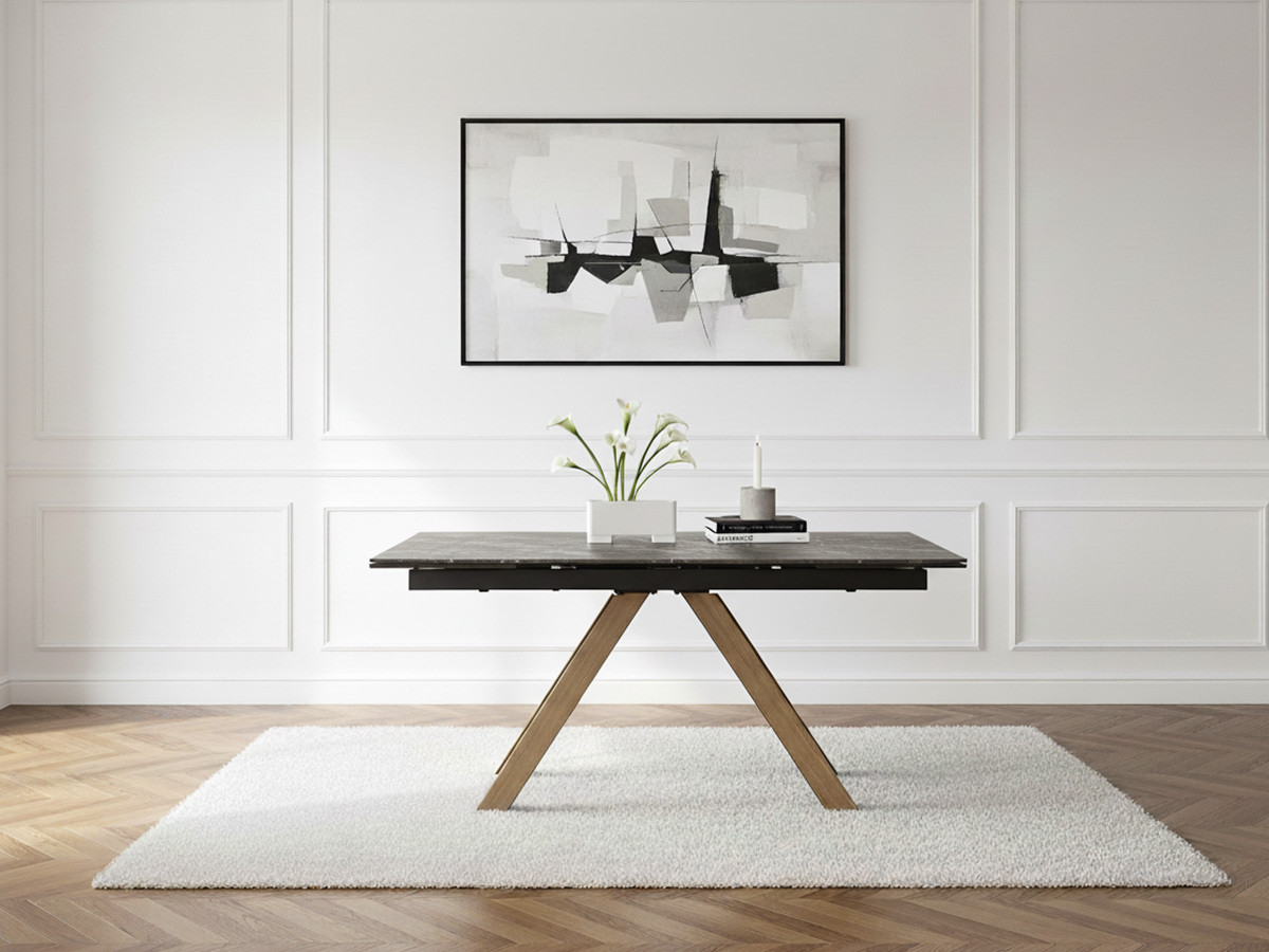 ZOLA uitschuifbare eettafel 160 tot 240 cm keramisch blad