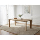 Table à manger extensible 150 à 210 cm LUMINY placage chêne massif