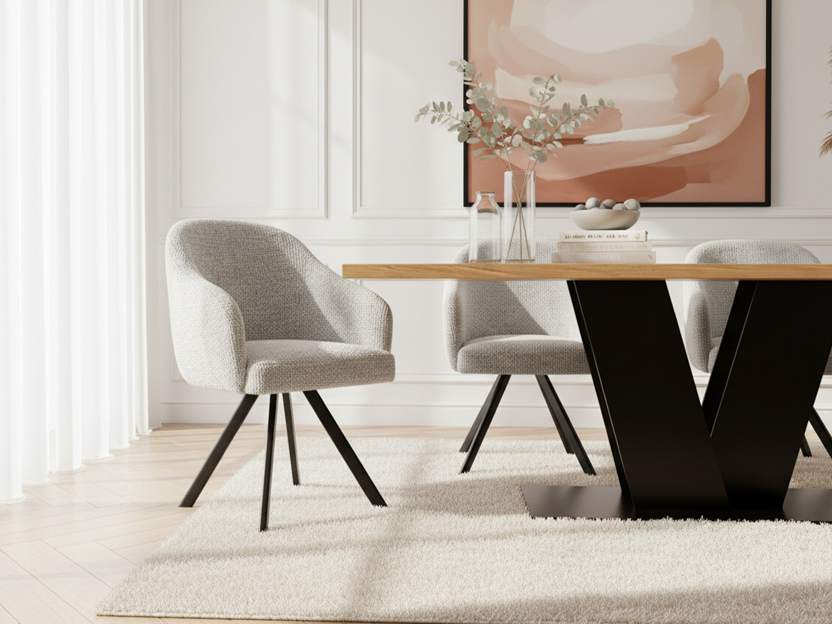 VICTOR eettafel van massief mangohout