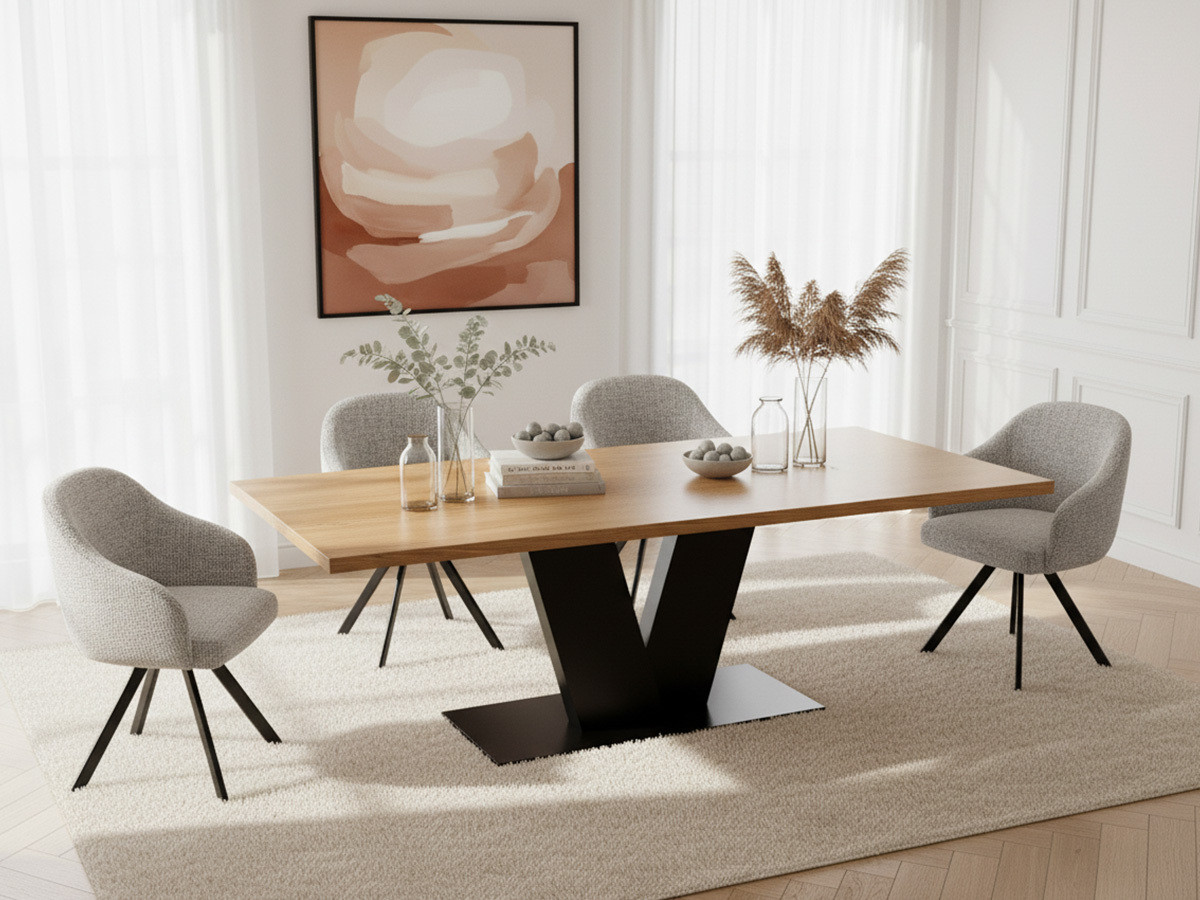 VICTOR eettafel van massief mangohout