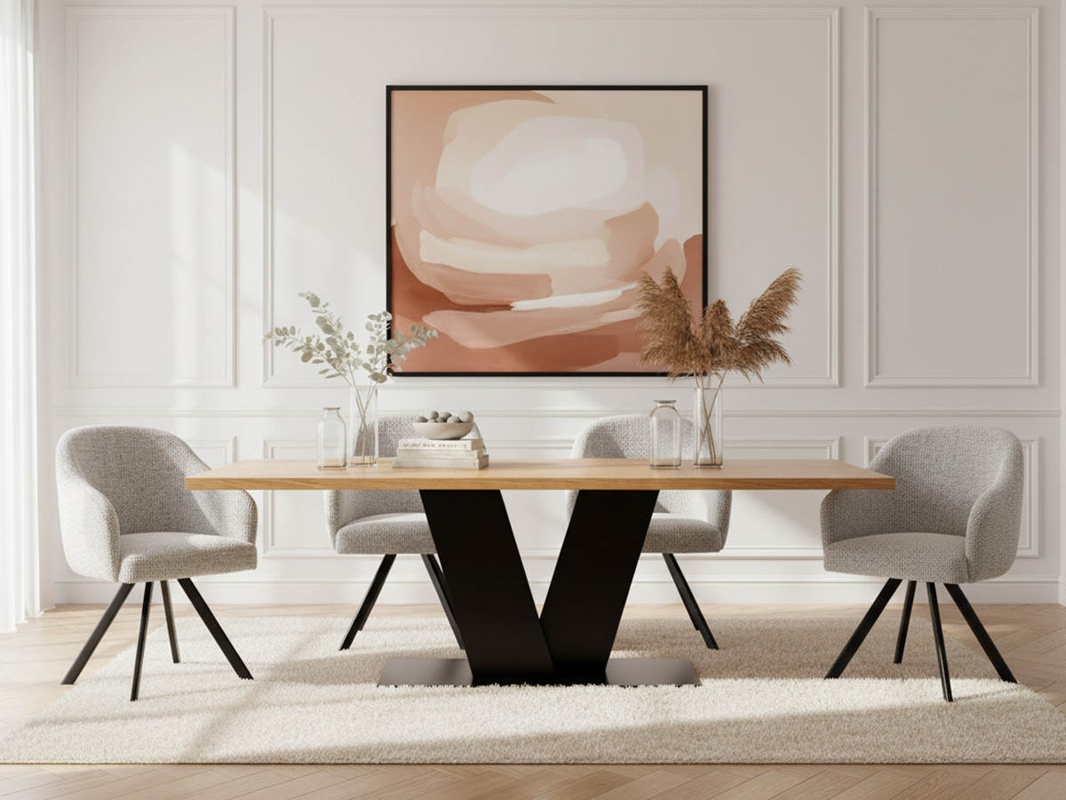 VICTOR eettafel van massief mangohout