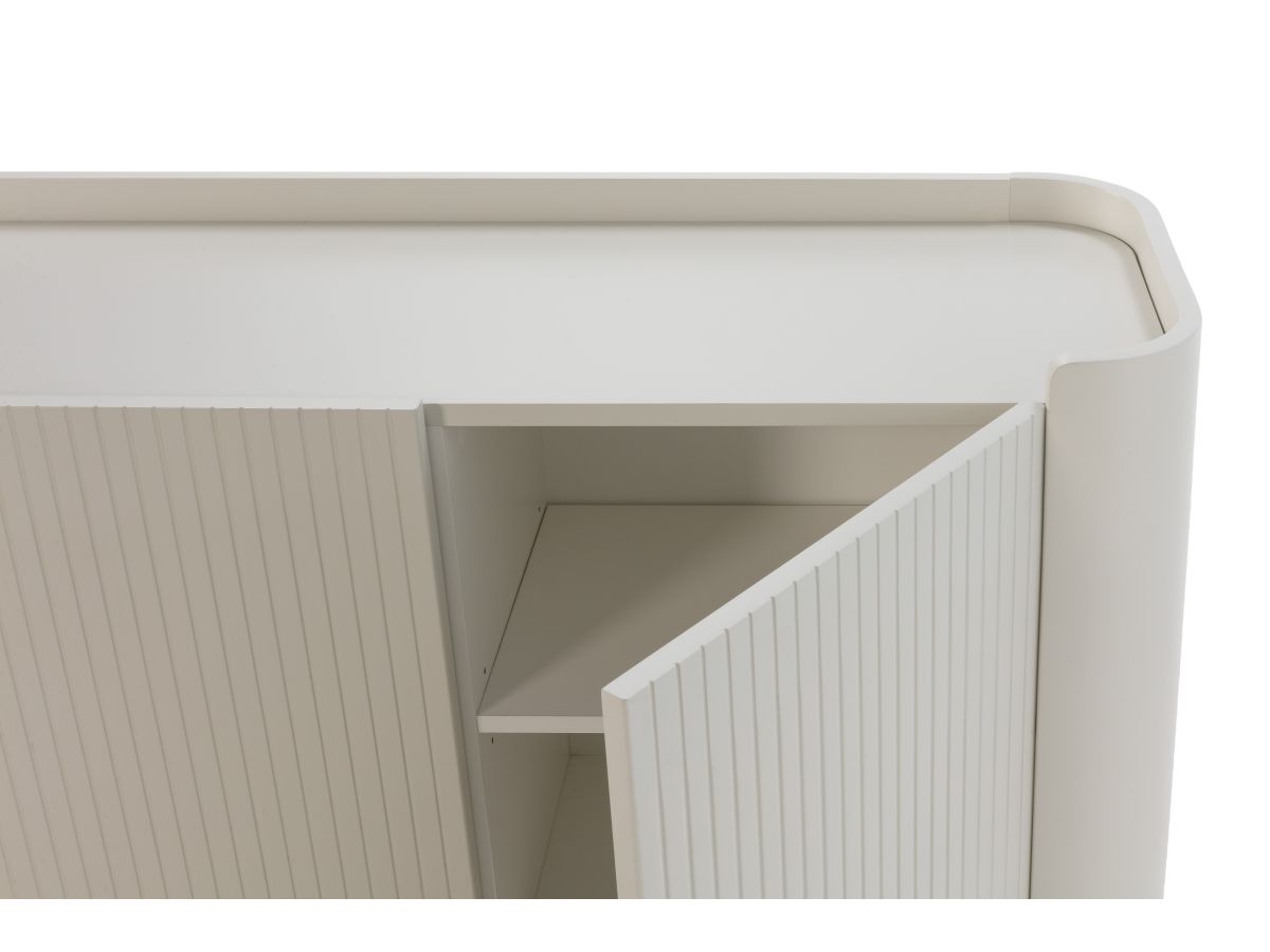 Ensemble JAY avec buffet 200 cm + meuble TV 180 cm effet tasseaux