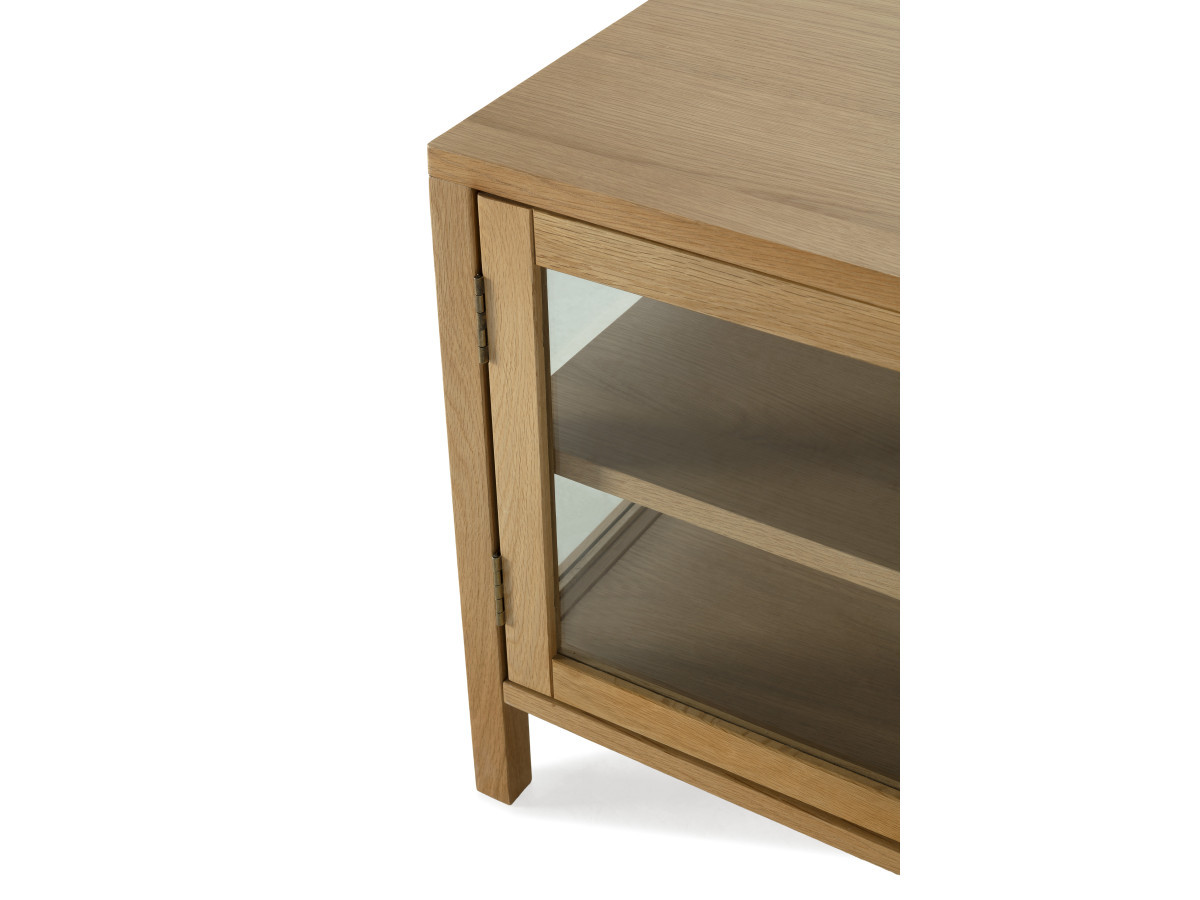 CARMEN set met 180 cm dressoir + 160 cm tv-meubel in massief eiken fineer