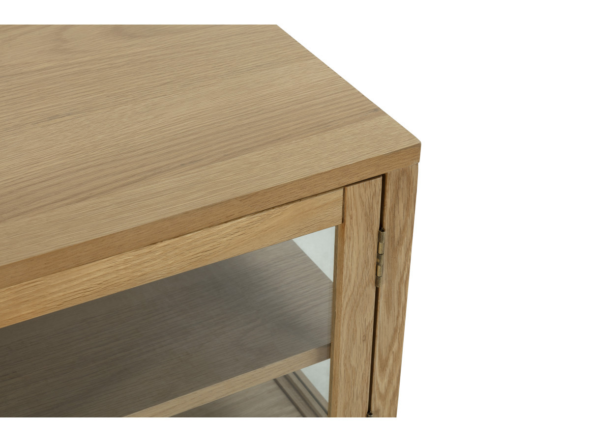 CARMEN set met 180 cm dressoir + 160 cm tv-meubel in massief eiken fineer