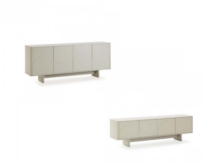 Buffet 4 portes 180 cm ESTEBAN formes géométriques