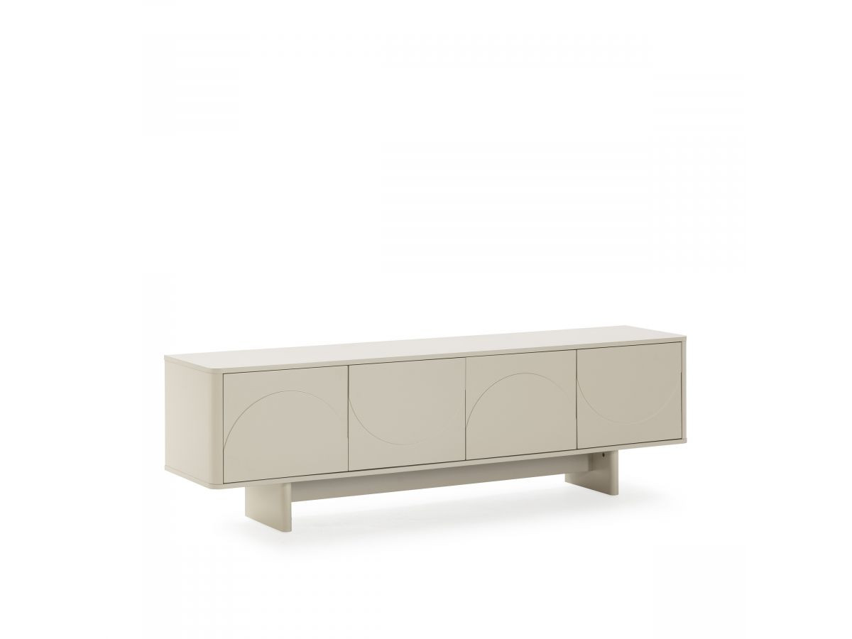ESTEBAN set met 180 cm dressoir + 180 cm tv-meubel met geometrische vormen